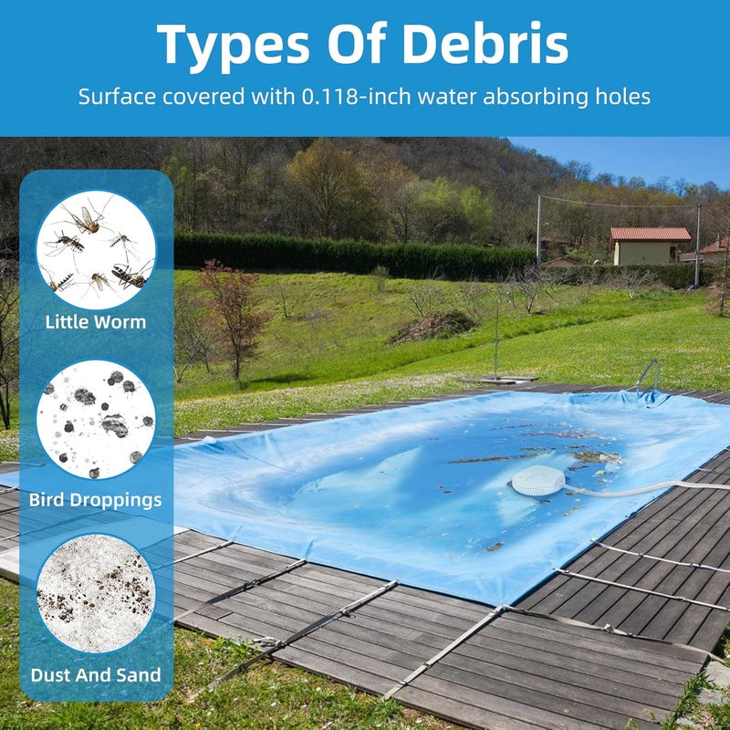 AQUAFLY Pool Cover Pump Siphon, Automatic Above Ground Pool Water Pump, White, Round, Plastic, Siphon Mechanism, Effortless Pool Drainage - Image 5